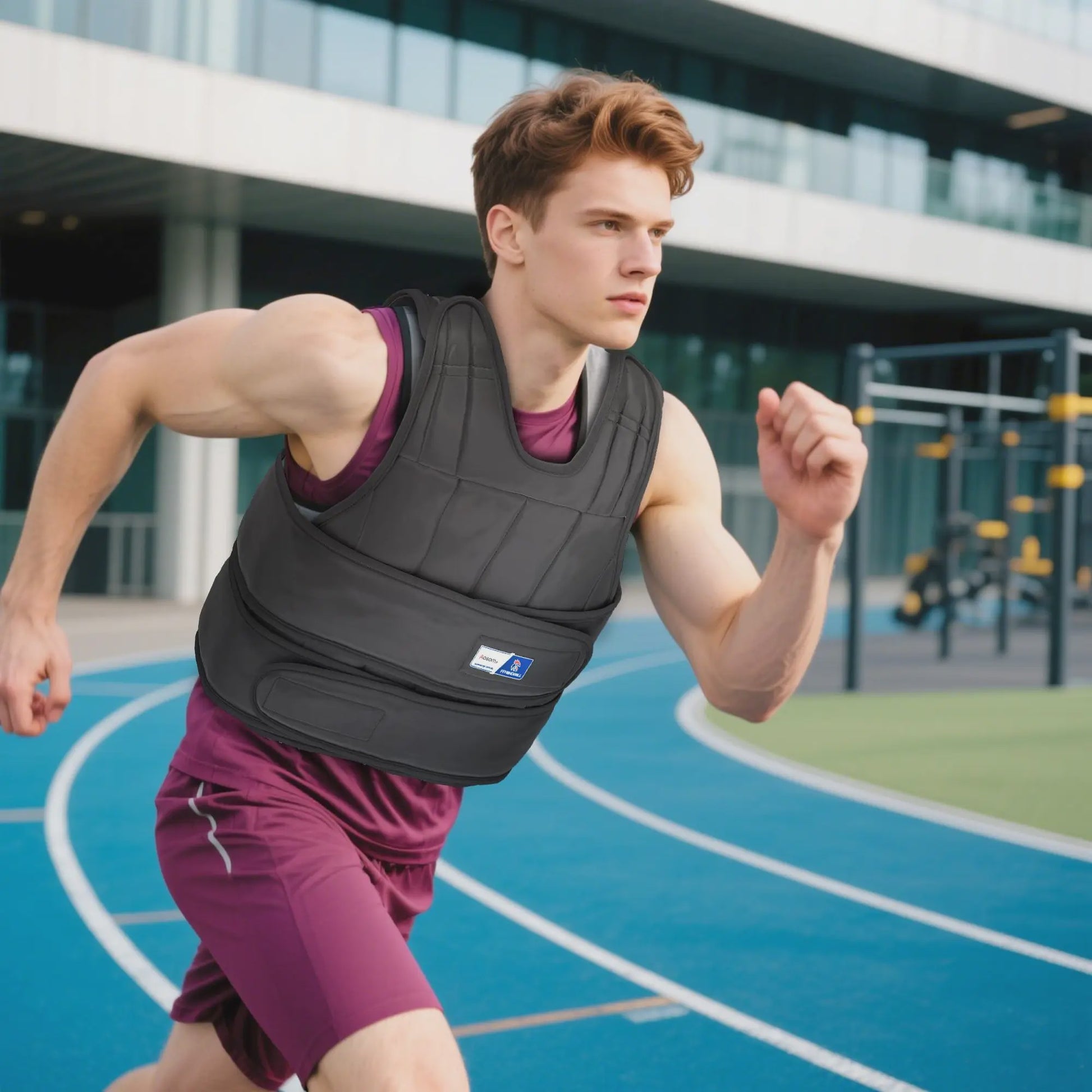 Verstelbaar Trainingsvest met 20kg Verwijderbaar Gewicht voor Intensieve Training