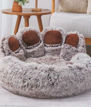 Luxe Hondenkussen en Kattenmand in Unieke Pootvorm - Super Zacht en Comfortabel voor Puppy's en Kleine Honden
