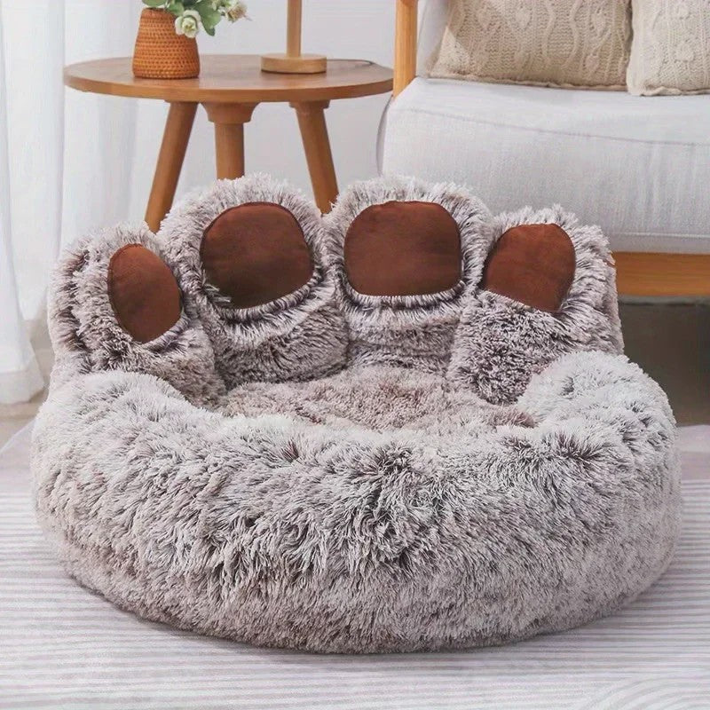 Luxe Hondenkussen en Kattenmand in Unieke Pootvorm - Super Zacht en Comfortabel voor Puppy's en Kleine Honden
