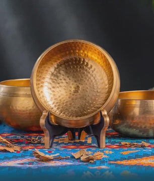 Tibetaanse Handgemaakte Klankschaal van Messing - Voor Yoga, Meditatie & Sound Healing