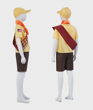 Russell Kostuum Jongen - Up Film Personage Cosplay Outfit