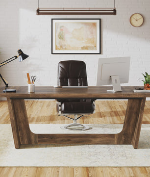 Tribesigns 180 cm Bureau - Ruim Industrieel Bureau voor Thuiswerkplek of Kantoor