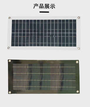 Draagbaar 5W/10W Zonnepaneel met USB Snellader - Ideaal voor Outdoor, Camping & Noodsituaties