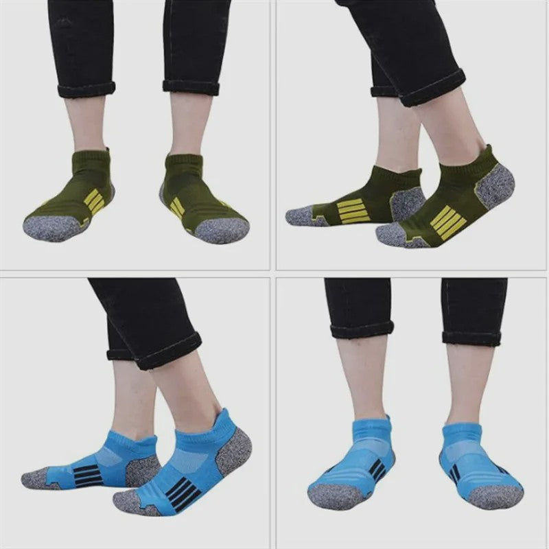 12 Paar Unisex Ademende Sportsokken - Lage Sokken voor Kinderen & Volwassenen (Maat 33-46)