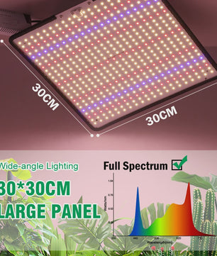 45W Full Spectrum LED Groeilamp - Dimbare Aluminium Kweeklamp voor Planten