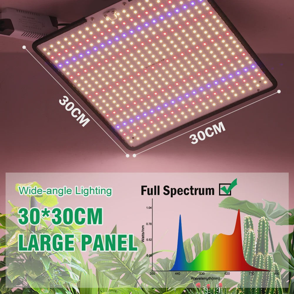 45W Full Spectrum LED Groeilamp - Dimbare Aluminium Kweeklamp voor Planten