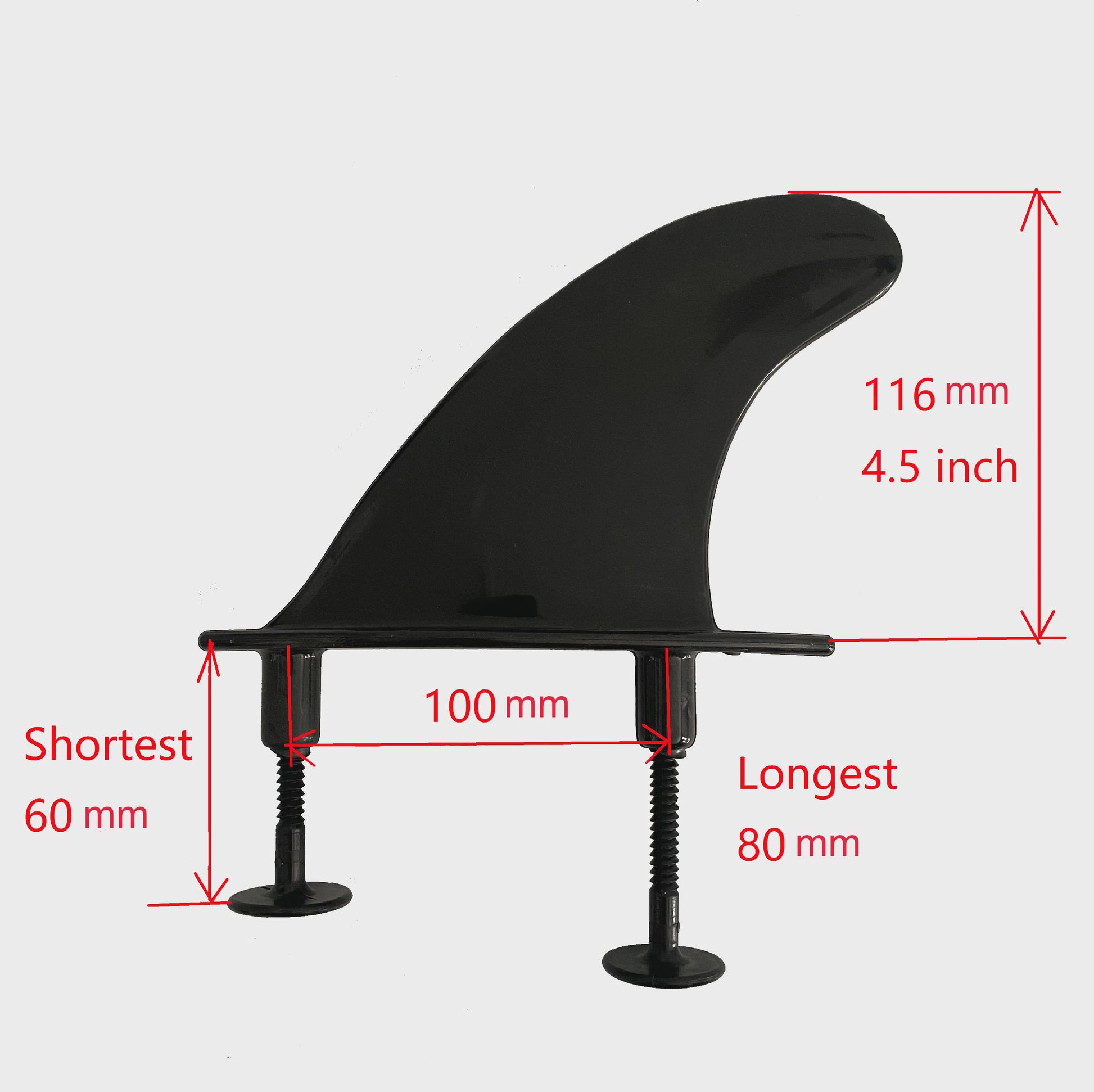 4.5 Inch G5 Surf Fin Set met Schroeven voor Softboards