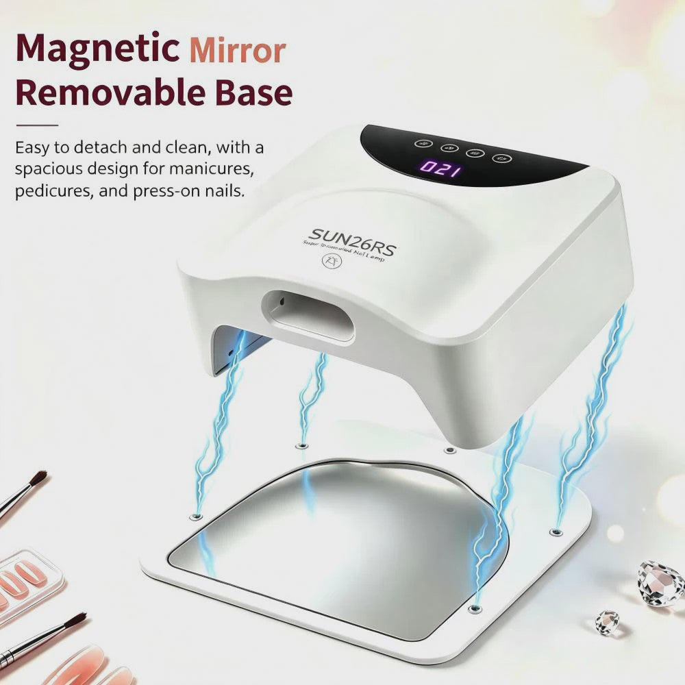 2-in-1 UV LED Nagellamp met Magnetische Basis & Slimme Sensor - Snel Drogen Gel Nagels