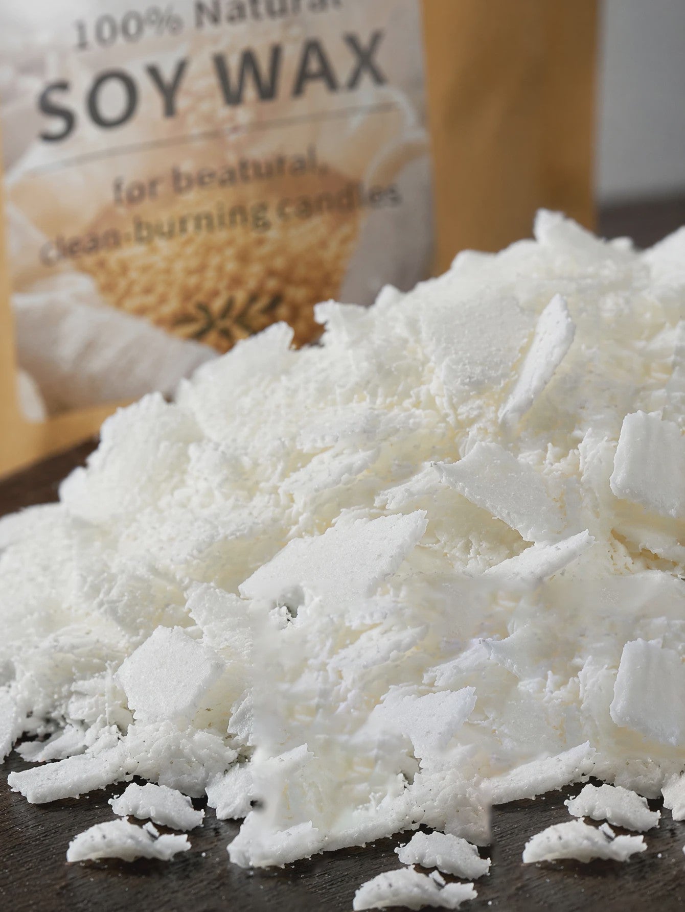 1000g Pure Natuurlijke Sojawas - Ideaal Grondstof voor DIY Kaarsen Maken