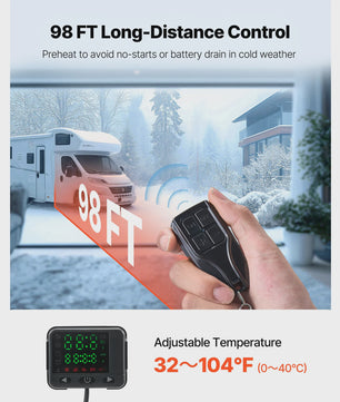 Krachtige 5/8KW Diesel Luchtverwarmer met Afstandsbediening - Stil & Efficiënt