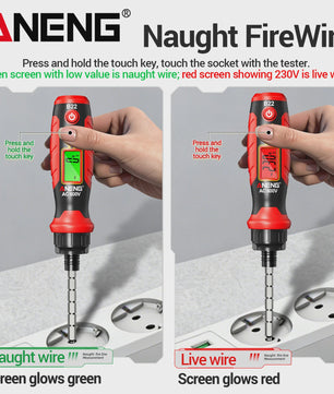 ANENG B22 Spanningsmeter Pen: Non-Contact Detector met LCD & NCV Functie