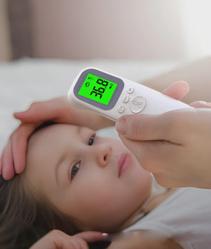 Contactloze Digitale Voorhoofdthermometer met Backlit Display - Snel & Nauwkeurig