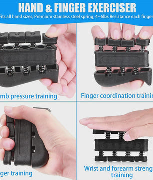 Complete Handtrainer Set: 5-60kg Verstelbare Hand Gripper, Vingerstrekker & Polstrainer