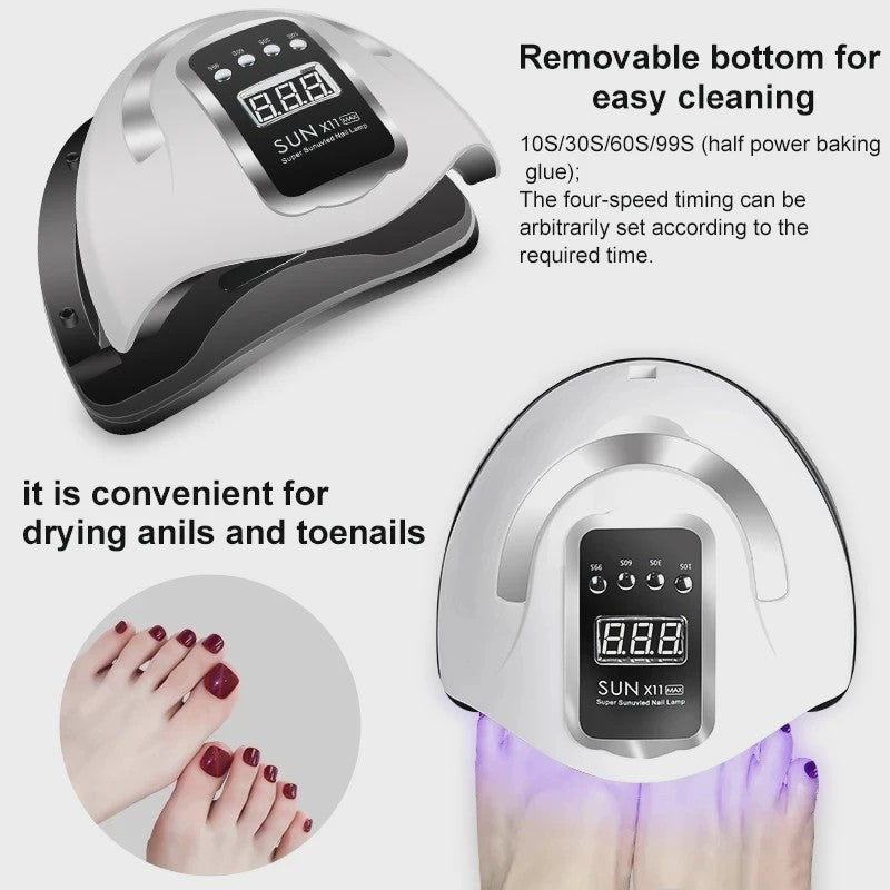 Professionele LED UV Nageldroger met LCD Display - Snel Gel Polish Drogen