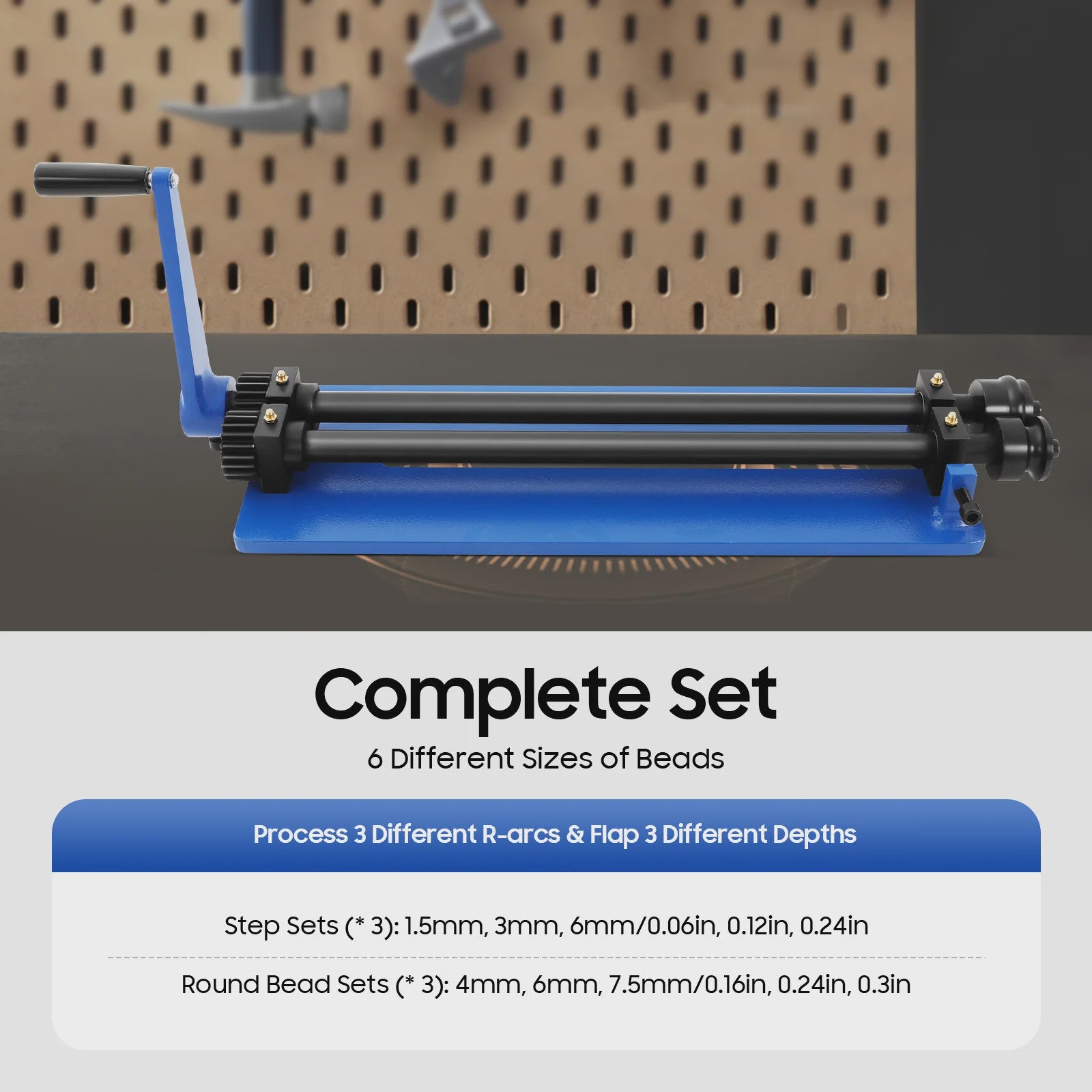 18-inch Plaatmetaal Vormmachine - Verstelbare Bead Roller voor Persen en Krimpen