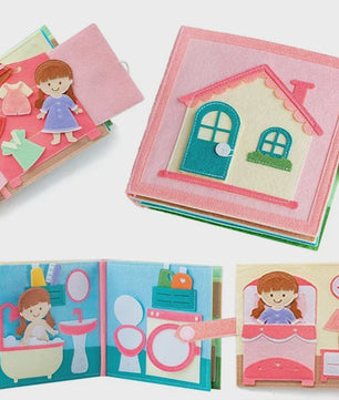 Montessori Busy Book voor Peuters - Interactief Leerboek voor Baby's en Kinderen - Educatief Reisspelletje