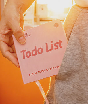 Mini Notitieboek PU Leer - Dagelijkse Planner & To-Do Lijst met Lint Bladwijzer
