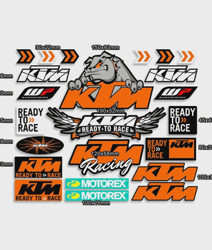 KTM Motor Stickers Set - Decoratieve Vinyl Decals voor Duke Modellen
