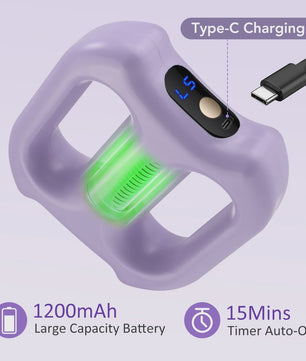 Elektrische Fascia Ring Massager met Band - 3 Modi, 5 Snelheden voor Spierontspanning & Lichaamsvorming