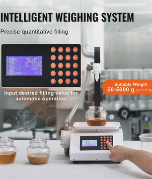Automatische Vloeistof Vulmachine met Digitale Controle - 50-5000g