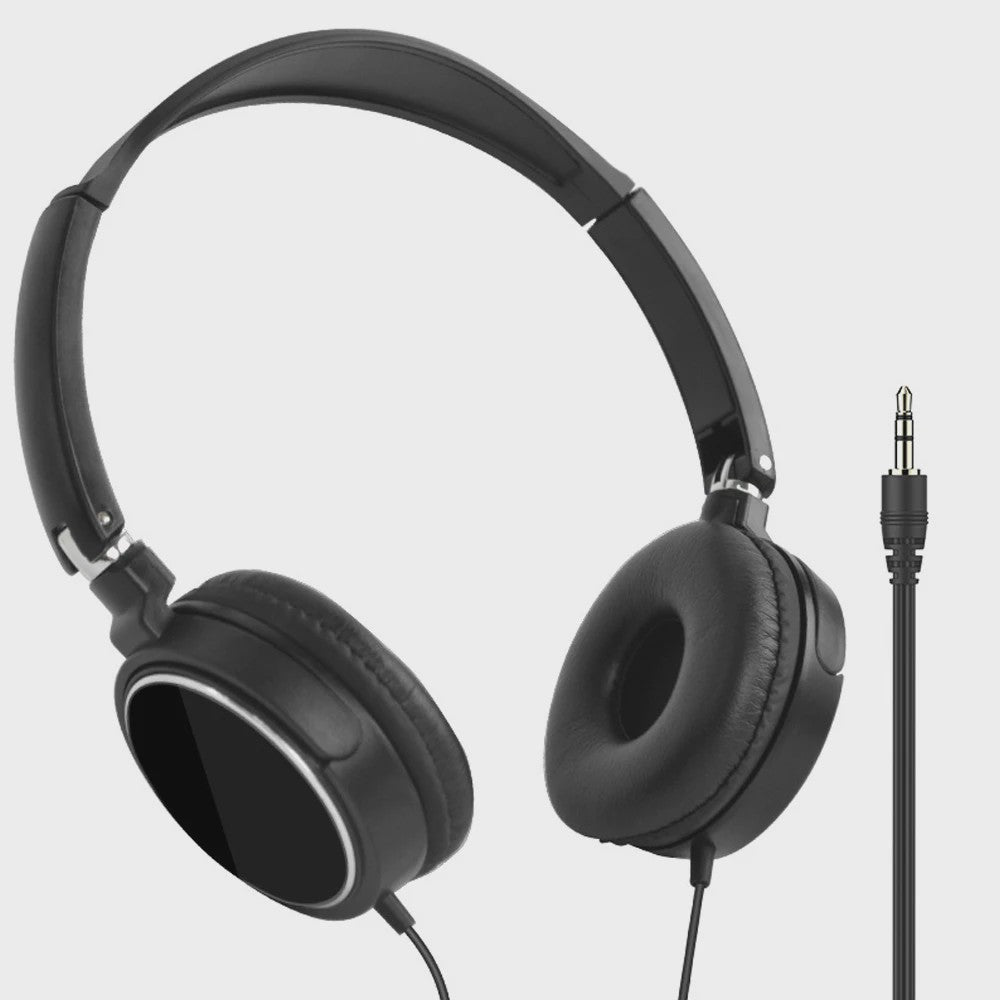 Universele 3.5mm Bedrade Koptelefoon - Opvouwbaar, Draagbaar, Noise Cancelling voor Muziek & Gaming