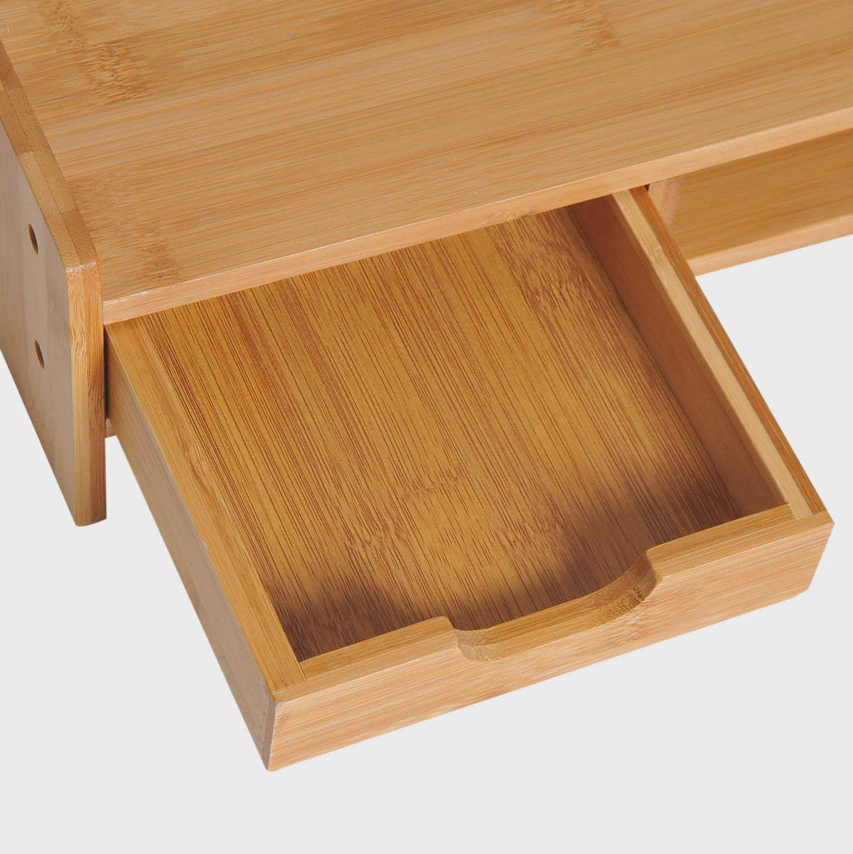 Bamboe Monitorstandaard met Lade en Opbergvak - 49x25.5x11.5 cm
