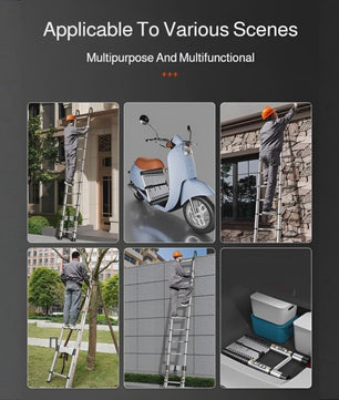 Telescopische Ladder RVS - 1.9m/2.7m/3.5m - Veilig & Multifunctioneel