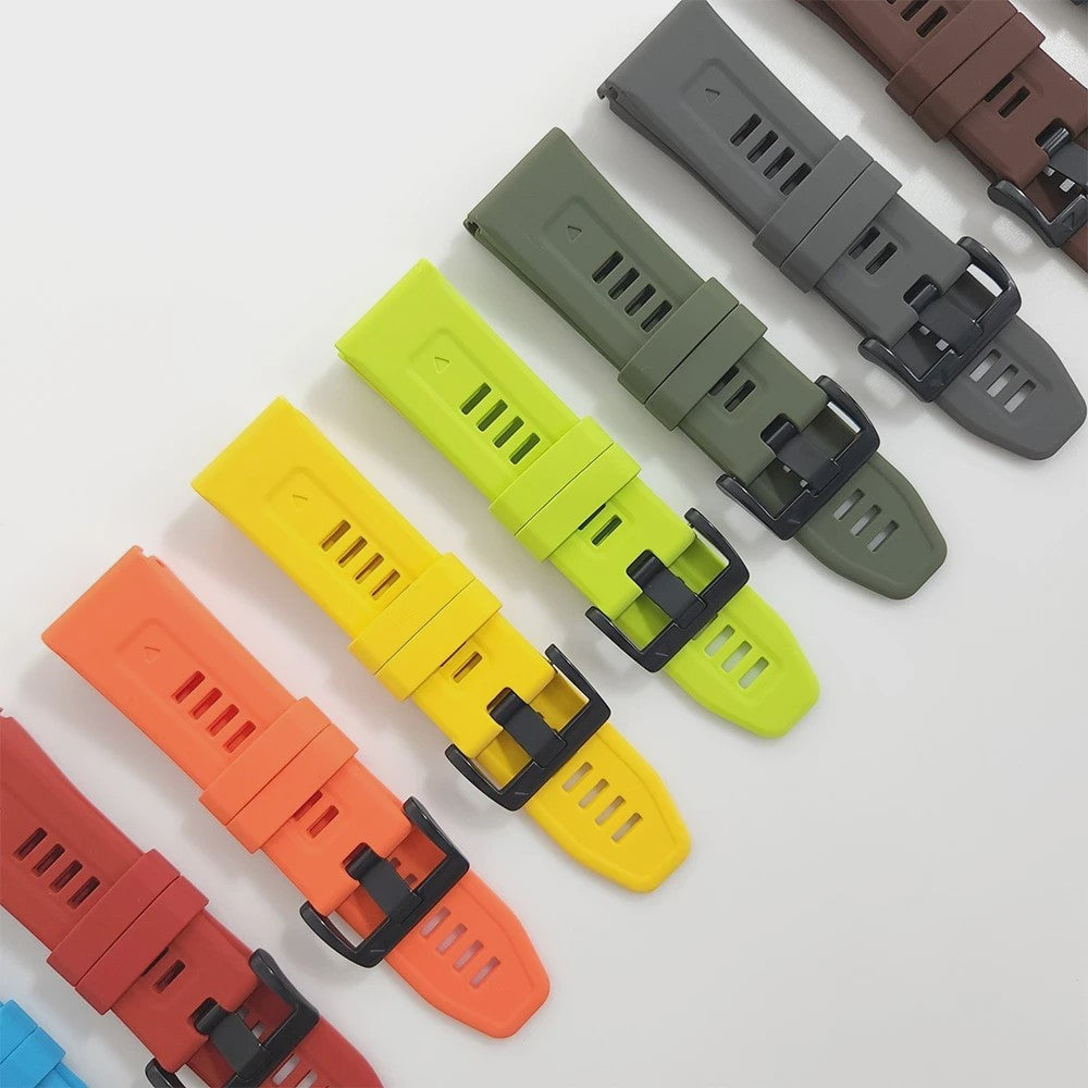 QuickFit Siliconen Horlogeband 22mm/26mm voor Garmin Fenix 7/7X, Epix Gen 2, Enduro 2 & Fenix 5/6 Series