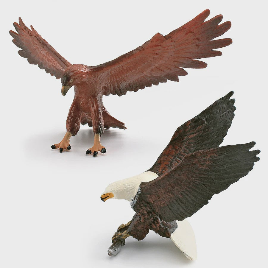 Realistische Roofvogel Figuren Set: Adelaar, Gier & Secretarisvogel - Educatief Speelgoed