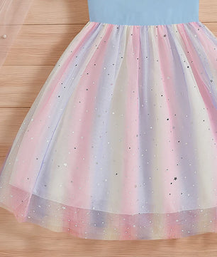 Zomerse Regenboog Prinsessenjurk voor Meisjes (2-8 jaar) - Feestelijk & Schattig