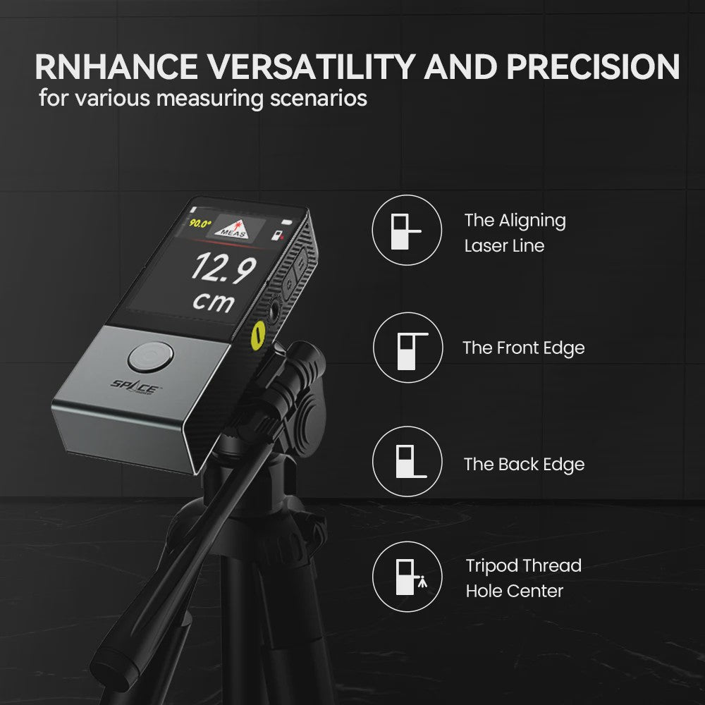 MILESEEY D9 Laser Afstandsmeter: Multifunctioneel met Wiel, Spraakuitvoer & Bluetooth