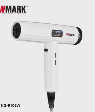 WMARK NG-9106W Professionele Haardroger - Warmte/Koude Instelling & Negatieve Ion Technologie