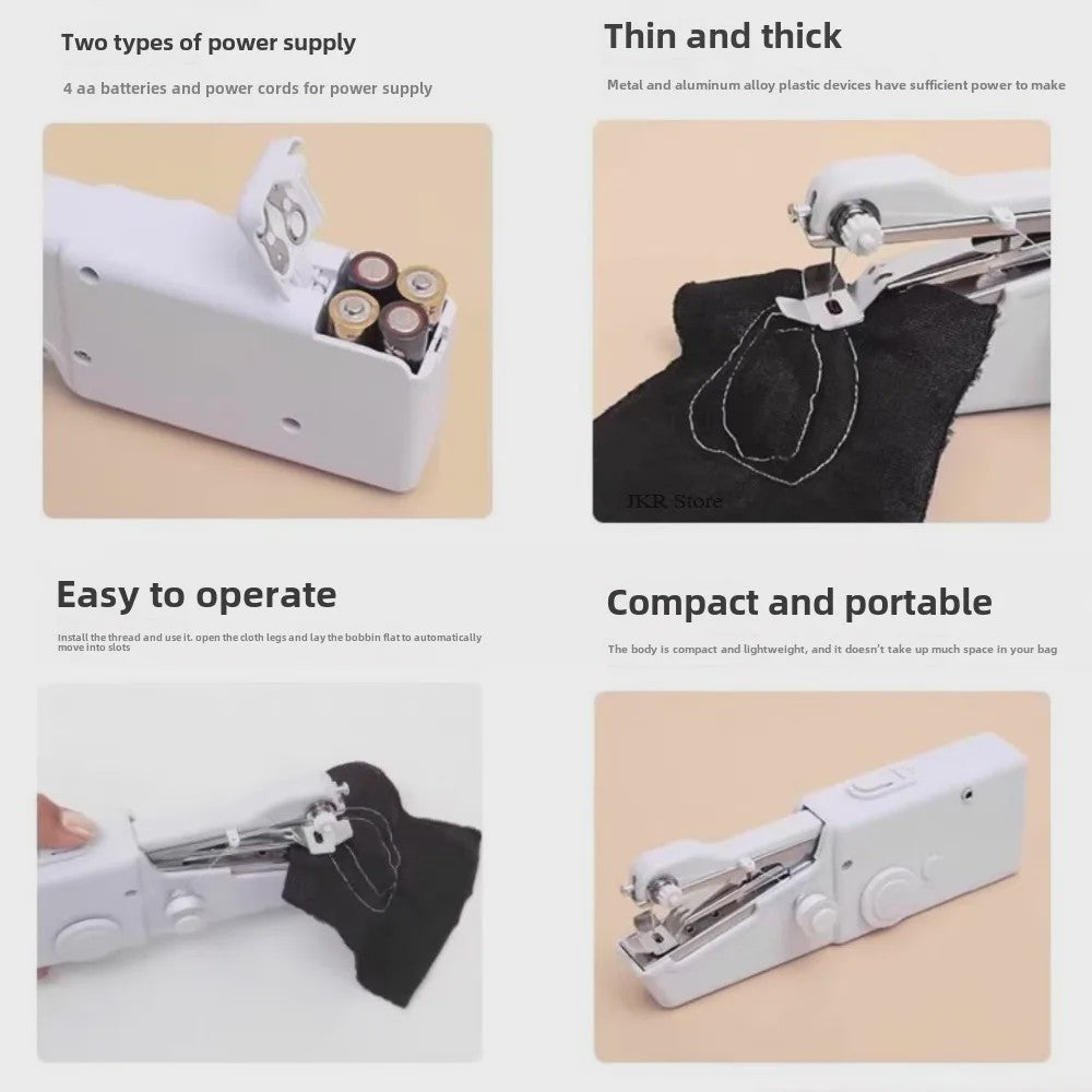 Draagbare Mini Naaimachine - Snel Kleding Repareren & DIY Projecten