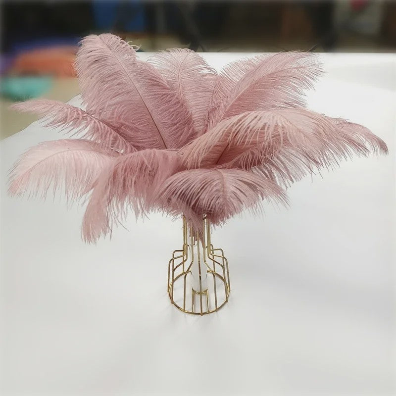 Set van 10 Gekleurde Struisvogelveren voor Knutselen, Decoratie en Feesten