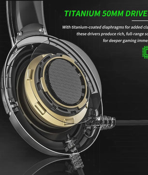 BINNUNE BG02 Gaming Headset met Microfoon voor Xbox, PlayStation, PC & Switch