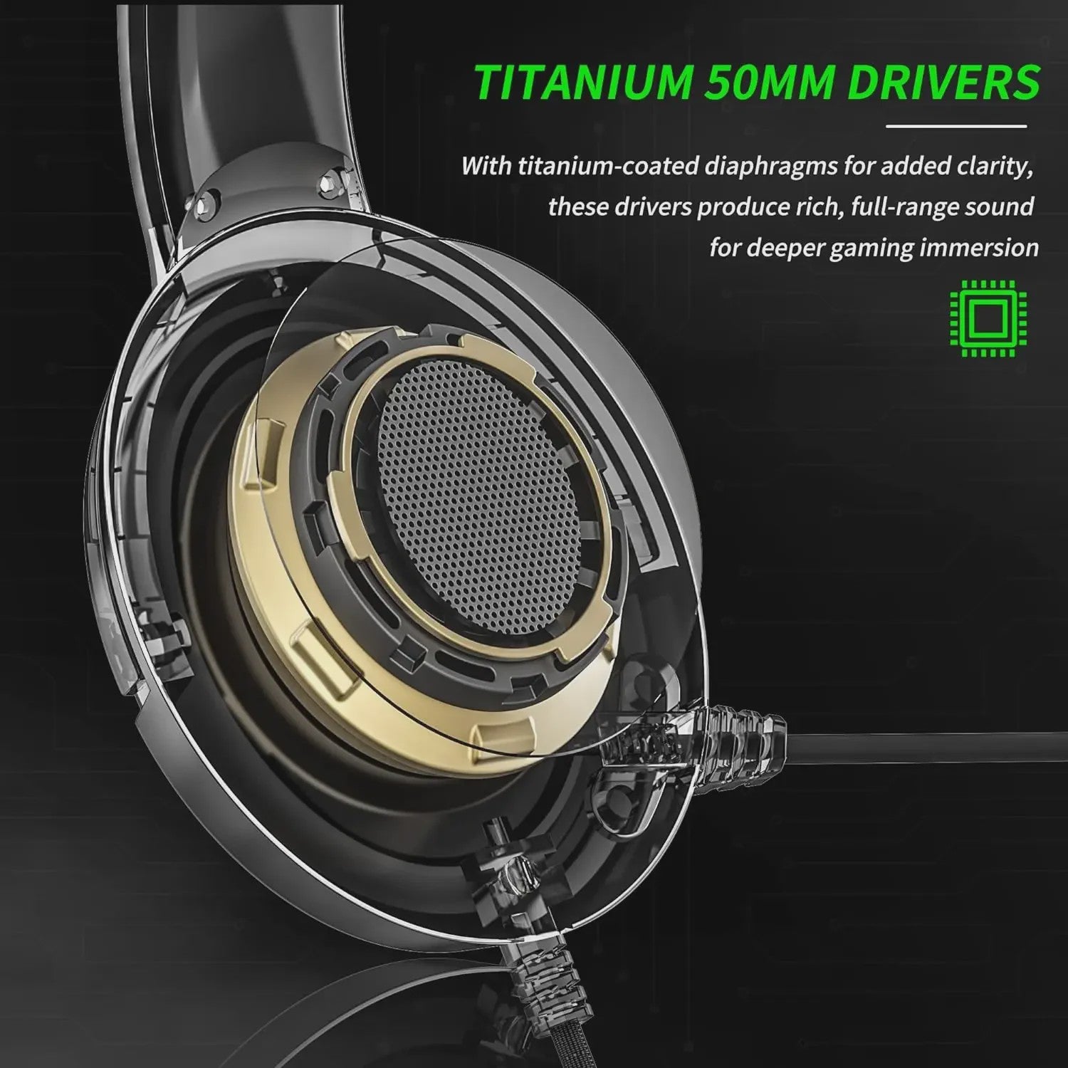 BINNUNE BG02 Gaming Headset met Microfoon voor Xbox, PlayStation, PC & Switch