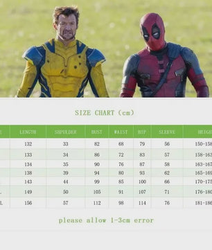 Superheld Kostuum: Wolverine & Deadpool Zentai Pak voor Kinderen en Volwassenen