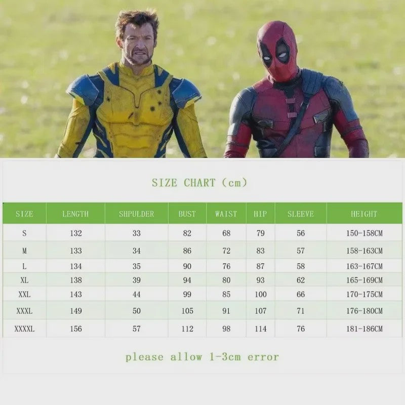 Superheld Kostuum: Wolverine & Deadpool Zentai Pak voor Kinderen en Volwassenen
