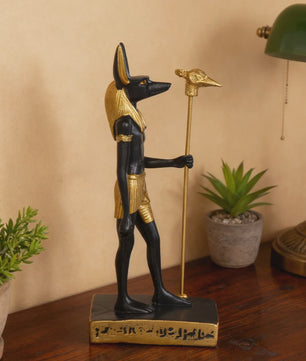 Anubis Beeld - Egyptische Mythologie Hars Decoratie voor Woonkamer, Slaapkamer & Studiekamer