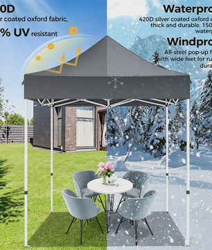 Pop-up Tuinkas 3x2m met Verstelbare Hoogte, UV- en Waterdicht