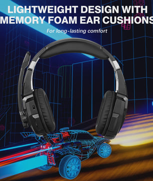 G9000 Pro Gaming Headset: Noise Cancelling Mic, LED Licht & Stereo Geluid voor PS4, PC, Xbox, Switch, PS5