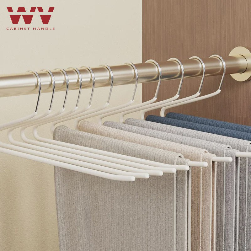 Anti-slip Gansvormige Broekenhanger - Ruimtebesparend Kledingrek voor Garderobe