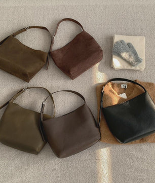 Luxe Dames Tote Bag in Suède Look - Grote Capaciteit, Retro & Veelzijdig