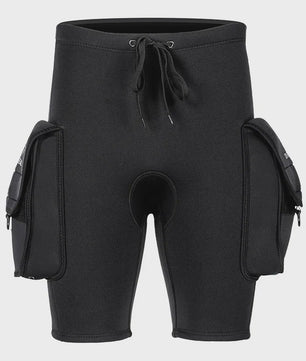 Duikshort 3mm Neopreen Heren - Waterdichte Shorts met Zakken voor Watersport