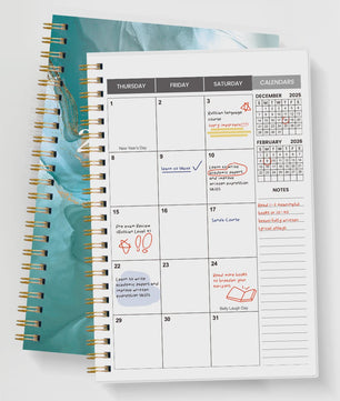 Academische Planner 2026-2027 A5 - Week & Maand - Spiraalbinding