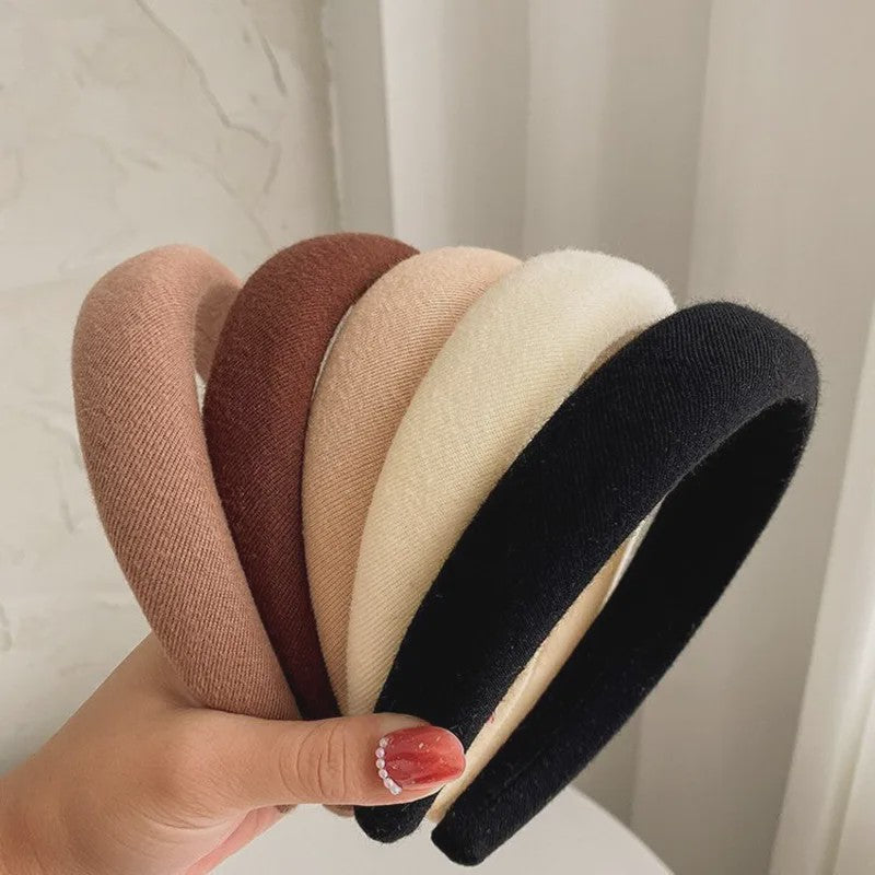 Modieuze Dames Hoofdband - Zachte Sponge Band voor Gezichtswas & Stijl
