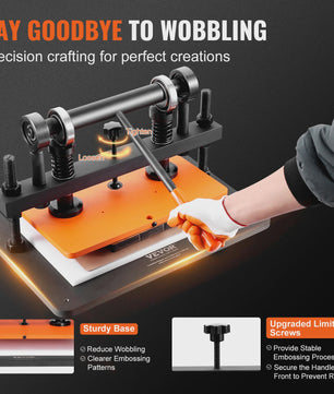 Handmatige Leer Snijmachine & Embossing Machine met Verstelbare Druk