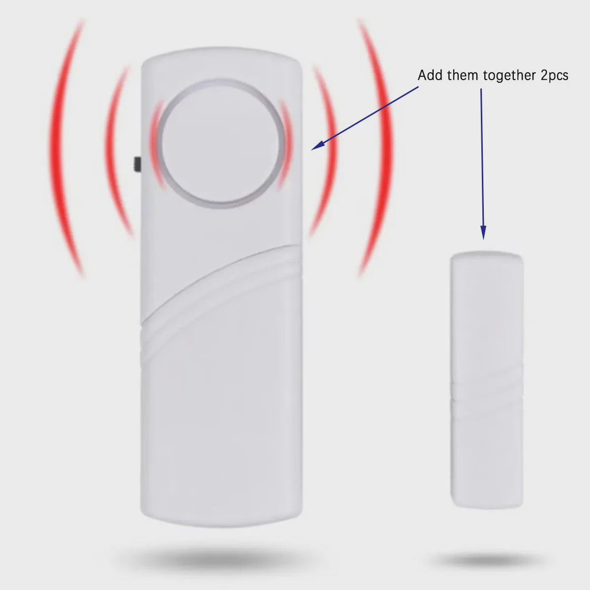 Draadloze Deur- en Raammelder met Magneet - 2 stuks