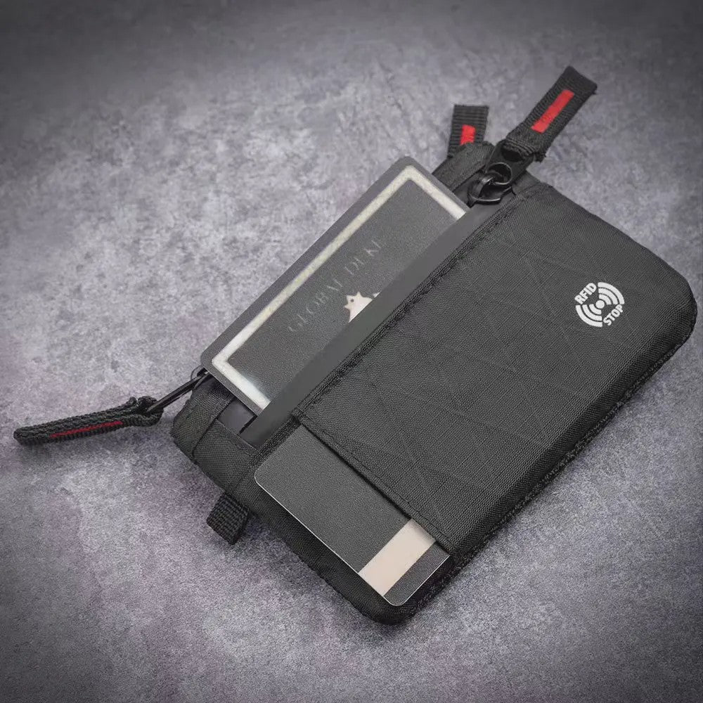 Ultra-dunne RFID Portemonnee met Rits - Anti-diefstal Kaarthouder Unisex