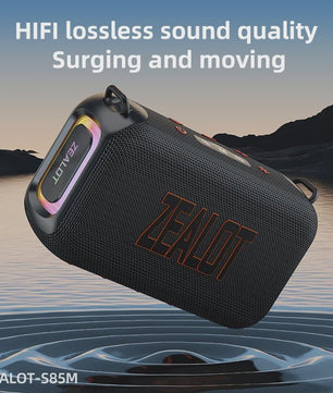 ZEALOT S85 Karaoke Bluetooth Speaker met 2-weg geluidssysteem, 60W, microfoon & RGB verlichting